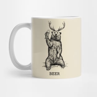 Bear + Deer = Beer Mug